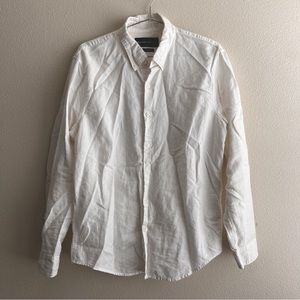 Abercrombie & Fitch Linen Blend Button-Down Shirt